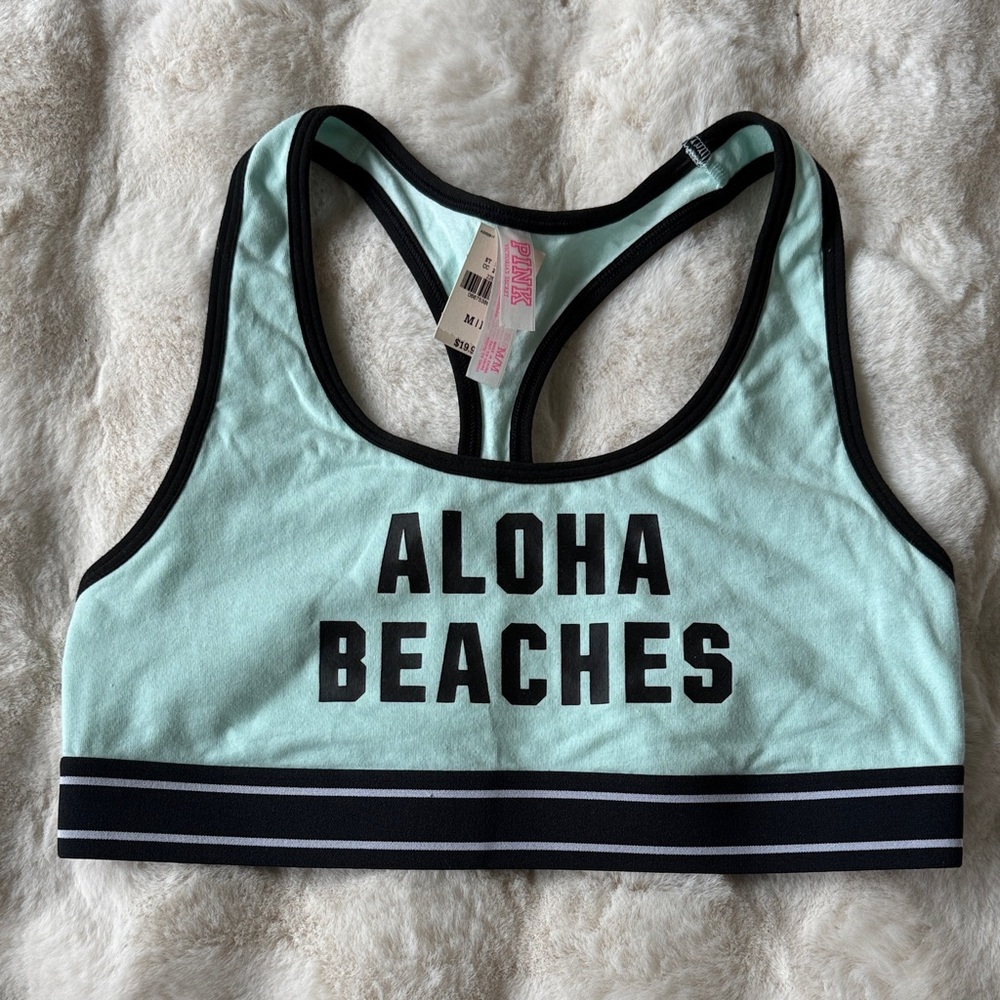 PINK Victoria's Secret Mint Green Sports Bra